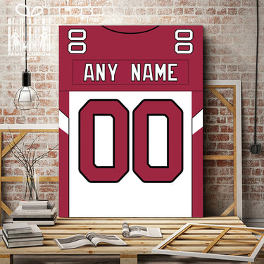 Arizona Jersey Custom Canvas Print Wall Art for Boy Girl Men Women Football Personalized Canvas Art